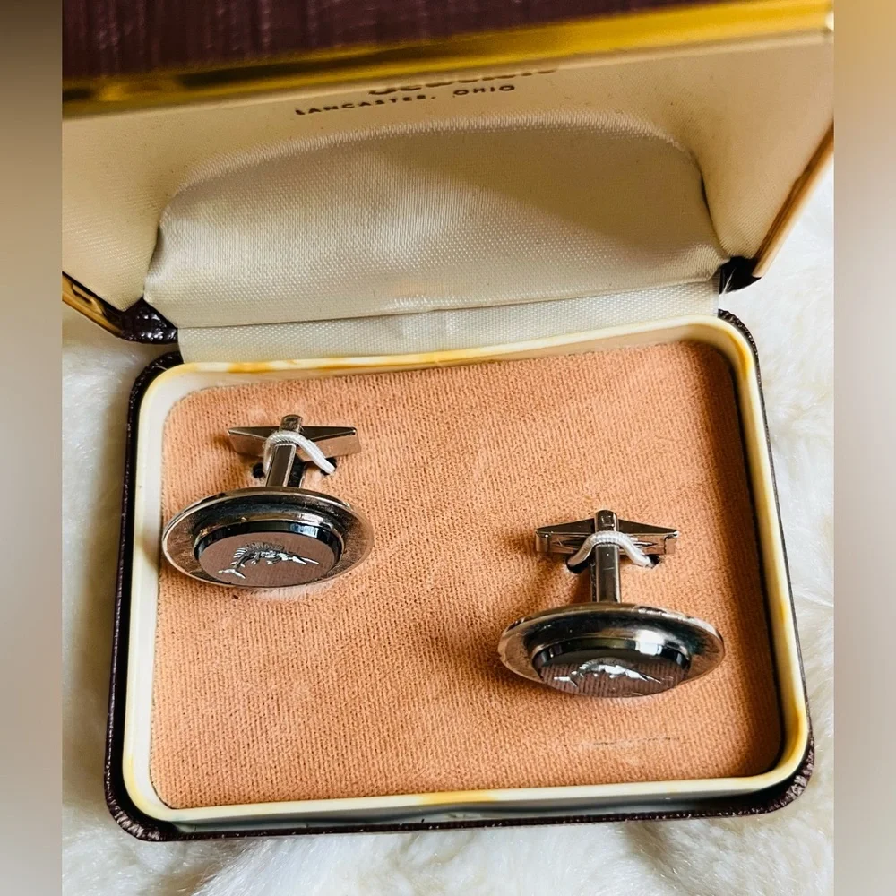 Wendel’s Jewelers vintage swordfish cufflinks